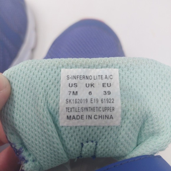 Saucony Inferno Lite Blue Teal Running Shoes SK162019 Athletic Sneaker Size 7 M - Picture 8 of 8